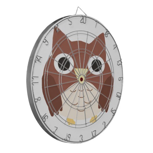 Uhusmalerei Dartscheibe (Vorderseite Links)