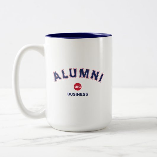 UIC Business Alumni Zweifarbige Tasse (Links)