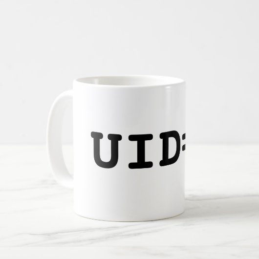 UID=0 KAFFEETASSE (Vorderseite Links)