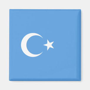 Uighurische Flagge Ostturkistans (Uighuristan) Magnet