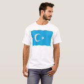 Uigurische Flagge T-Shirt (Vorne ganz)