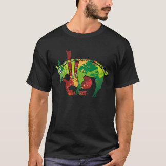 Uilleann friedliches Schwein T-Shirt