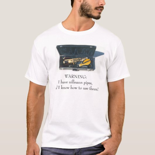 Uilleann Rohre T-Shirt (Vorderseite)