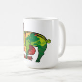 Uilleann Schwein-Tasse Kaffeetasse (VorderseiteRechts)