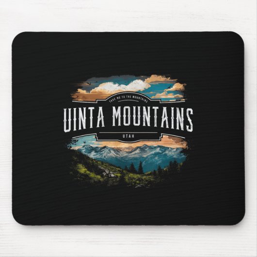 Uinta Berge Utah Wandern Vintag Mousepad (Vorne)