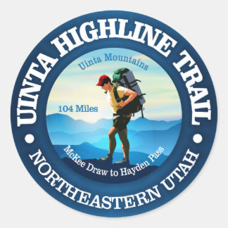 Uinta Highline Trail Runder Aufkleber