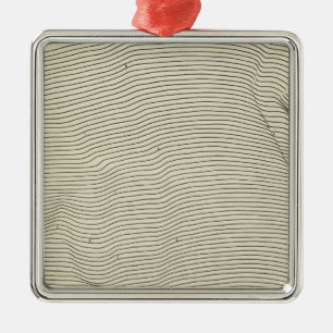 Uinta Mountains Stereogramm Silbernes Ornament