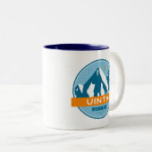 Uinta Mountains Utah Zweifarbige Tasse (VorderseiteRechts)