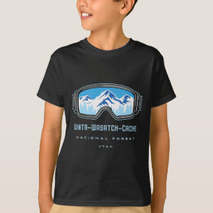 Uinta-Wasatch-Cache Nationalforst Utah Schnee Ski T-Shirt