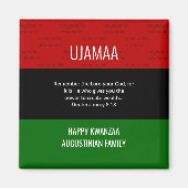 UJAMAA Kwanzaa Magnet (Vorne)
