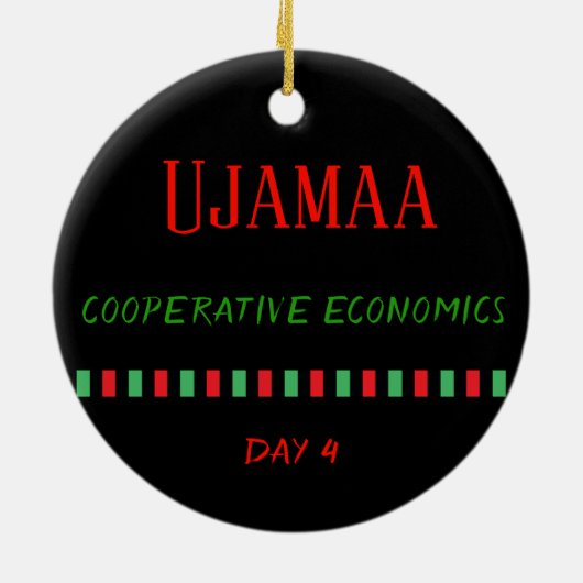 Ujamaa - Kwanzaa Tag 4| Ornament (Hinten)