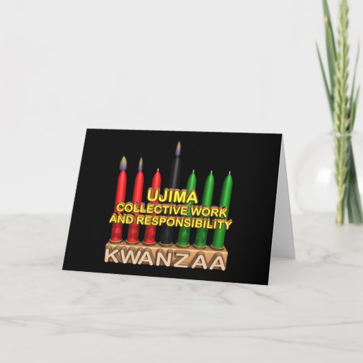 Ujima Feiertagskarte (Vorderseite)