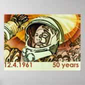 Ujri Gagarin Poster (Vorne)