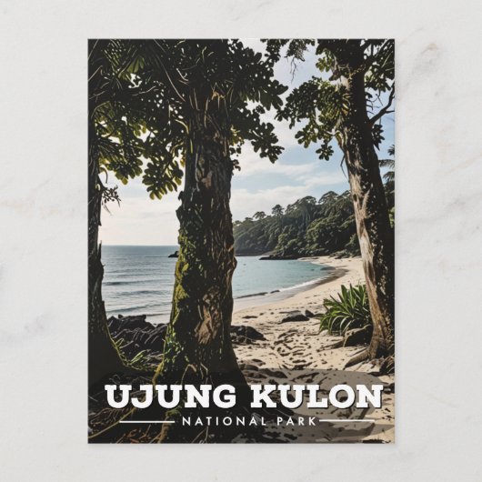 Ujung Kulon National Park Postkarte (Vorderseite)