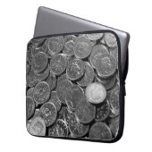 UK 5-Pence-Stückmünzen Laptopschutzhülle (Vorderseite Links)