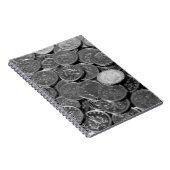 UK 5-Pence-Stückmünzen Notizblock (Rechte Seite)
