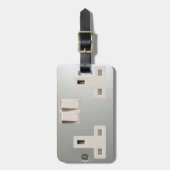 UK AC BS 1363 Plug-Socket [Britische Standard] Gepäckanhänger (Vorderseite vertikal)
