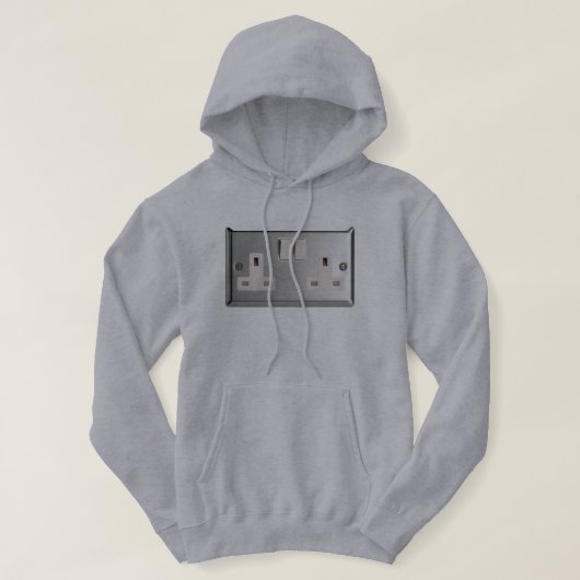 UK AC BS 1363 Plug-Socket [Britische Standard] Hoodie (Design vorne)