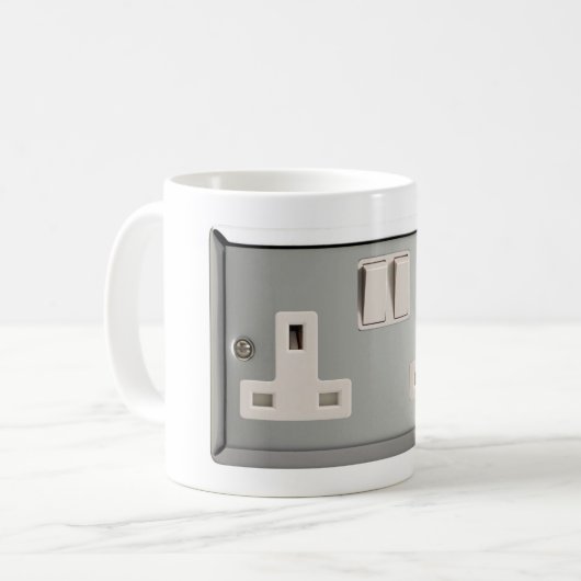 UK AC BS 1363 Plug-Socket [Britische Standard] Kaffeetasse (Vorderseite Links)