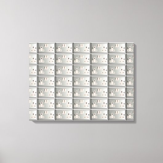 UK AC BS 1363 Plug-Socket [Britische Standard] Leinwanddruck (Vorderseite)