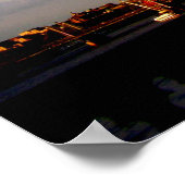 (UK) Beautiful LONDON EYE Scenery Poster (Ecke)