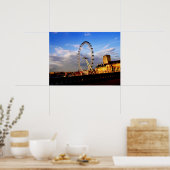 (UK) Beautiful LONDON EYE Scenery Poster (Küche)