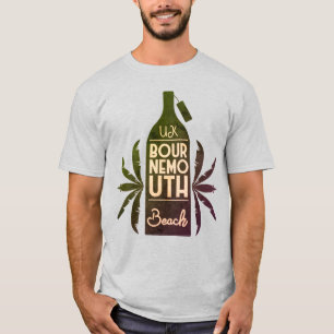 UK Bournemouth Beach Green Bottle T-Shirt