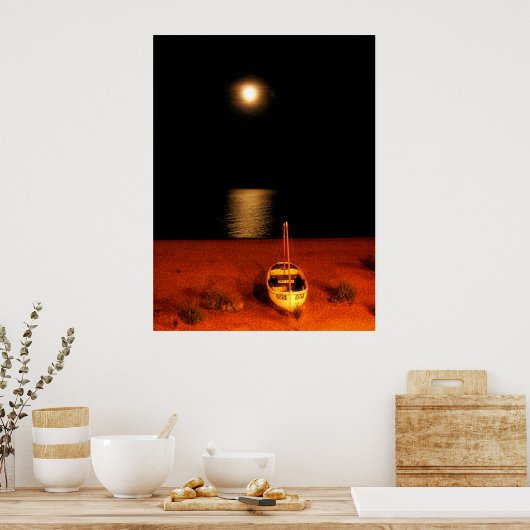 (UK) BRIGHTON FULL MOON Poster (Küche)