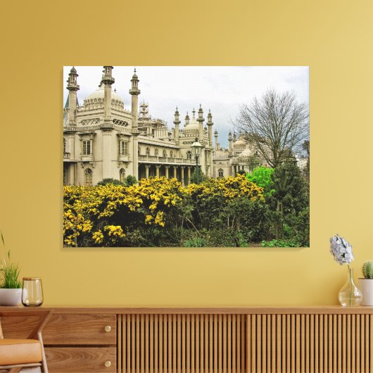 (UK) Brighton Pavillion Wrapped Canvas Leinwanddruck (Insitu (Wohnzimmer))