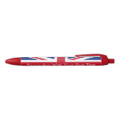 UK Brite Union Jack Personalisiert Patriotic Flag Kugelschreiber (Oberseite)