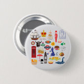 UK britische Symbole Button (Vorne & Hinten)