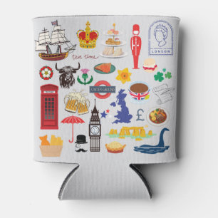 UK britische Symbole Dosenkühler