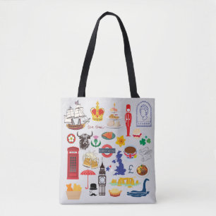 UK britische Symbole Tasche