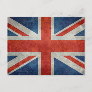 UK britische Union Jack Flagge Retro-Stil Postkart Postkarte