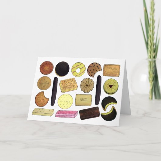UK British Biscuits Shortbread Rich Tea Digestives Karte (Vorderseite)