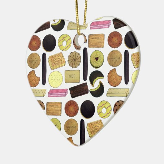 UK British Biscuits Shortbread Rich Tea Digestives Keramik Ornament (Links)
