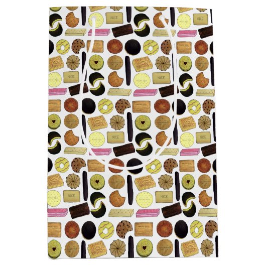 UK British Biscuits Shortbread Rich Tea Digestives Mittlere Geschenktüte (Vorderseite)