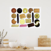 UK British Biscuits Shortbread Rich Tea Digestives Poster (Küche)
