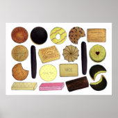 UK British Biscuits Shortbread Rich Tea Digestives Poster (Vorne)