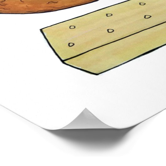 UK British Biscuits Shortbread Rich Tea Digestives Poster (Ecke)