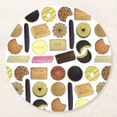 UK British Biscuits Shortbread Rich Tea Digestives Runder Pappuntersetzer (Vorderseite)
