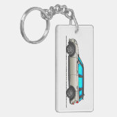 UK British London Theme Classic Car Keyring Schlüsselanhänger (Vorderseite links)