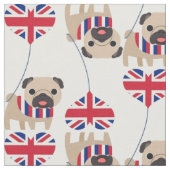 UK British Mops Fabric Stoff (Nahaufnahme)