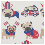 UK British Mops Fabric Stoff (Nahaufnahme)