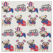 UK British Mops Fabric Stoff (Muster)