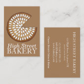 UK British Scottish Bakery Shop Dundee Cake Food Visitenkarte (Vorne/Hinten)