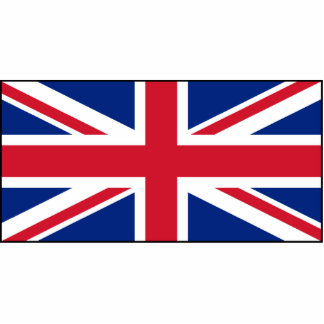 UK British Union Jack Flag Freistehende Fotoskulptur