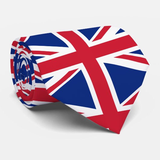 UK British Union Jack Flag Krawatte (Gerollt)