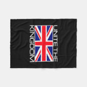 Uk British Union Jack Flag Unite The Kingdom Fleecedecke (Vorderseite (Horizontal))