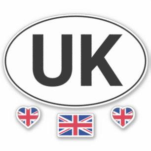 UK Car Sticker travel Set / British Union Jack /GB